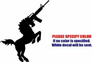 AK47 Unicorn Graphic Die Cut decal sticker Car Truck Boat Window Laptop 10"