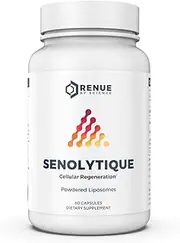 RENUE By Science Senolytique (Senolytic) Liposomal Supplement (Quercetin, Fisetin, Spermidine) - Bioavailable Formula for Increased Absorption - 60 Capsules