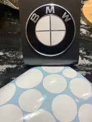 ALL WHITE Emblem Overlay Stickers For BMW 325i 325is 325iC 328i 328is 328iC M3