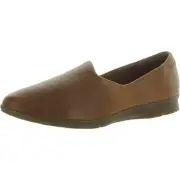 Clarks Womens JENETTE GRACE Tan Leather Flat Shoes 10 Medium (B,M) BHFO 8676