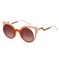 在飛比找ETMall東森購物網優惠-FENDI-時尚造型 太陽眼鏡(橘色)FF0137S