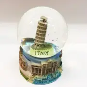 ITALY Pisa Colosseum Venice Trevi Rome Landmark Snowball Globe Glitter Souvenir