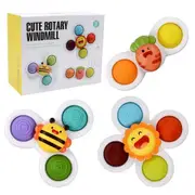 Suction Cup Spinner Toys, Strong Suction Cup Bath Toys, Dimple Spinner Toy, Sensory Toys for Toddlers 3+ Years Old