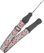 Yardwe Classic Embroidered Guitar Strap Sling Lightweight and Durable Design for Acoustic Electric Guitars Ukuleles present for Musicians