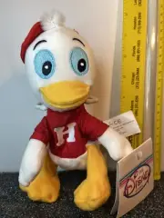 Huey Duck - Donald Duck's Nephew - The Disney Store - 7" Bean Bag Plush Toy -New