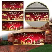 Flag Banner Kids The Merry Christmas Christmas The Background Christmas Party