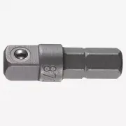 Wera 136000 Male 1/4" Hex to Male 1/4" Square Drive Adaptor