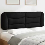 vidaXL Headboard Cushion Black 152 cm Queen Fabric