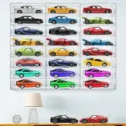 Clear Acrylic Toy Car Display Case 1: 24 Scale Diecast Display Box Wall Mount...