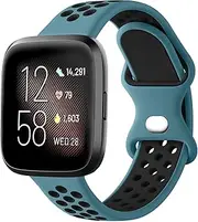 [VANCLE] Silicone Bands Compatible with Fitbit Versa 2 Watch Bands Women Men, Soft Breathable Sport Replacement Wristbands for Fitbit Versa 2 / Fitbit Versa/Versa Lite/Versa SE