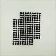 100pairs 10/15/20/25mm Self Adhesive Dots Transparent Fastener Tape Strong Glue Sticker Round Coins Hook Loop (Color : Black, Size : 10mm)