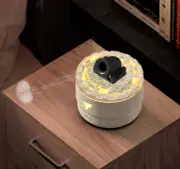 GGP White Creative Cannon Shaped Aromatherapy Diffuser With Colorful Led Lights, 280Ml Ultrasonic Humidifier, Dual Mist Modes, Desktop Small Air Freshener