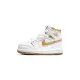 【NIKE 耐吉】Air Jordan 1 High OG TD 童鞋 小童 白金色 童鞋 AJ1 喬丹 休閒鞋 FD2598-107