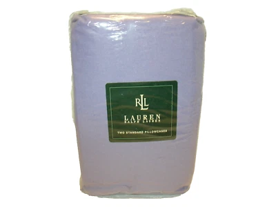Ralph Lauren solid Standard Pillowcase Set Lavender Purple