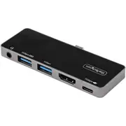 StarTech DKT30ICHPD laptop dock/port replicator Wired USB 3.2 Gen 1 (3.1 Gen 1) Type-C Black, Silver