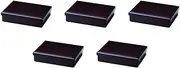 Set of 5, 8 Inch Long Hand Cloth Side Meal Bento Lunch Box, Shintame (Divided Separated) [Shokado]