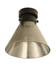 DIY Batten Fix Cone Shape Small Smokey/Black