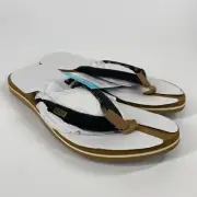 Reef Cushion Sands Women’s Size 9 Black Tan Flip Flop Sandals Arch Support