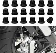 18PCS Car Brake Bleeder Screw Caps, Grease Fitting Caps, Rubber Dust Covers for Waterproof, Dustproof, Leak Proof, Car Accessories Universal for Cars, Motorcycles