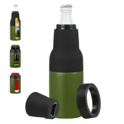 12oz Stainless Steel Can Cooler Insulated Bottles Opener, Green, 1 Pcs