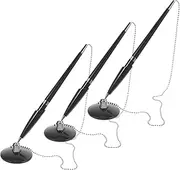 HAPINARY Unique Vertical Design 3pcs Ballpoint Pen Set Table Fixed Signature Pen Multi-function Writing Pen for Business
