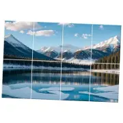8 Pack Art Acoustic Panels Sound Proof Foam for Walls, 48 X 32 Inches Glaciers
