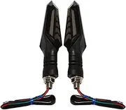 Turn Signal Indicator 2Pcs Universal Motorcycle Turn Signal Lights Flowing Flicker - Blinkers