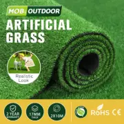 MOBI 17mm Artificial Grass Synthetic Fake Turf 2Mx10M Plastic Olive Lawn
