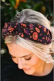 [Azura Exchange] Carrot Halloween Pattern Print Knotted Headband - Hats