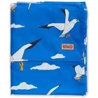 NEW Kip & Co Gulls Organic Cotton Flat Sheet King Blue Single 200x270cm