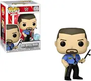 Funko World Wrestling WWE Big Boss Man Exclusive Pop Figure 135 Bundled with Pop Protector
