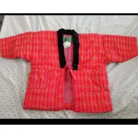 在飛比找蝦皮購物優惠-日本男女童格子半纏加棉保暖棉服家居服情侶居家棉襖
