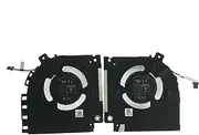 CPU & GPU Cooling Fan for Dell Alienware X15 R1 R2 RTX 30 Series | Replacement Fan Set 082VD4 FND3 DC28000VMF0 DFS5K22305283T & 0V0G61 FND2 DC28000VLF0 DFS5K22115371S | 5V
