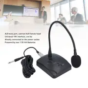 Goose Neck Mic With XLR Jack 360° Hose Desktop Condenser Cardioid Mic For Co Fit