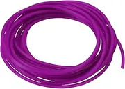 uxcell Rubber Cord Tube 16ft(5 m) 2mm Dia 1mm Hole Violet Hollow Tubing for DIY Craft Beading Necklaces Bracelet