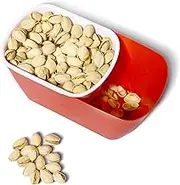 FAQQI Double Layer Pistachio Bowl with Shell Storage, Nut Snack Serving Dish for Peanuts, Nut Bowl for Snacks, Sunflower Seeds, and Candy, Ideal for Party and Home Use