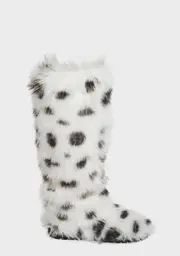 [AZALEA WANG] Tundra Snow Leopard Boots