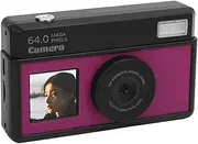 4K Digital Camera for Photography, 18X Zoom Retro Video Camcorder with 2.8 Inch Screen, 68MP Autofocus Travel Camera with Multiple Filters and LED Fill Light (Dark Violet and Black)