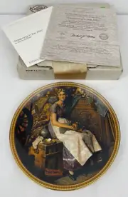 Norman Rockwell's Rediscovered Women "Dreaming in the Attic" Plate #16025J