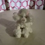 Gund Kids Mini Perlina Purse White 7" Plush Poodle 20050 Rare!