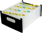 WEKADRIN Document Organizer for Tax Bills Contracts Office Storage Plastic File Folder Bag