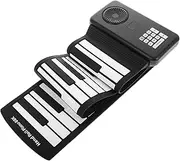 JOINPAYA Portable Electronic Piano 88 Keys Roll-up Foldable Keyboard Built-in Speaker Silicone Hand Roll Piano for Musicians