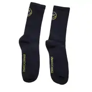 ARMANI EXCHANGE Men's Smiley Sponge Socks Black 1Pair