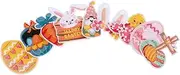 DIYEAH 9pcs Easter Embroidered Applique Patches Cute Rabbit Egg Iron Clothes Patches for DIY Crafts for Decorating Bags Hats Jackets Clothing Repair