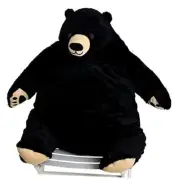 23.6in Teddy Bear Plush Toy Teddy Bear Djungelskog Stuffed 60cm/23.6in Black