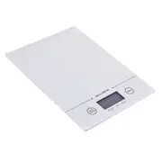 Acurite Slim Line Glass 1g/5kg Digital Kitchen Food/Nutrition Scale Weight White