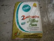 NEW Vintage Kmart 2 No Iron King Pillowcases White