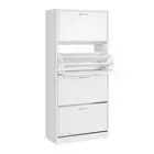 60 Pairs Shoe Cabinet Shoes Rack Storage Organiser Shelf Cupboard Drawer