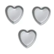 set of 3 Heart-shaped cake pan,6 inch heart-shaped cake tin, aluminum, for