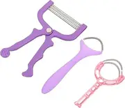 LOLIPPYY 3Pcs Portable Facial Hair Removal Spring Epilator Handheld Hair Threading Tool for Upper Lip Neck Face Convenient and Lightweight Epilator for Women and Men